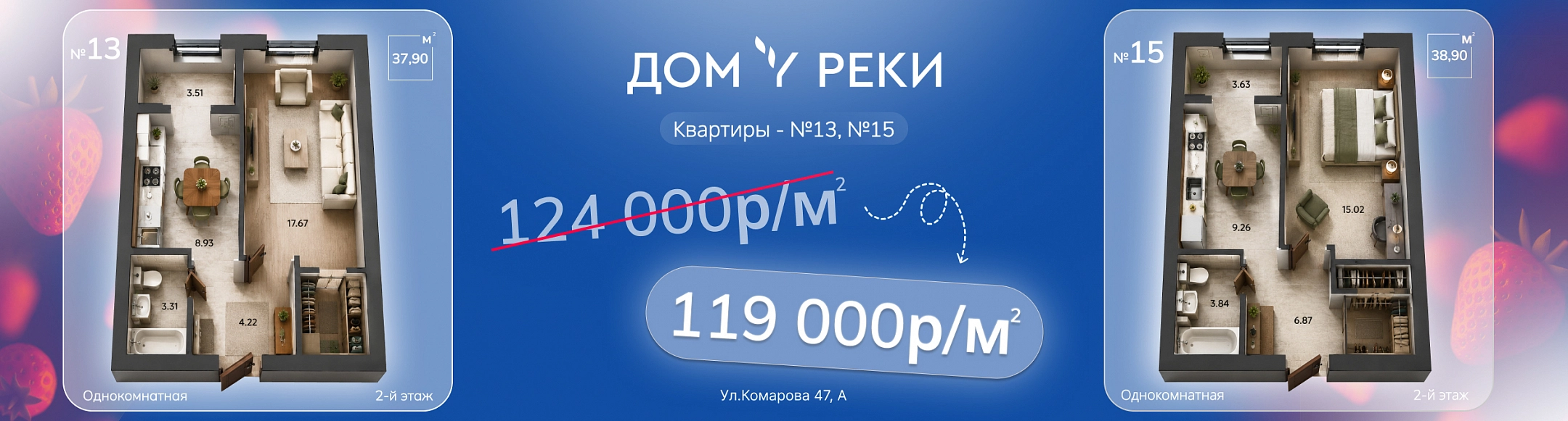 Две квартиры- одна выгодная цена.